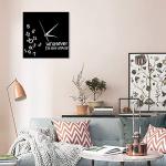 Geeky Days Late Anyway Square Wall Clock Funny