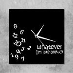 Geeky Days Late Anyway Square Wall Clock Funny
