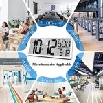 Digital Alarm Clock with Large Display and Temperature