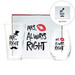 Novelty Wine and Beer Glasses | Fun Couples Gift