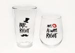 Novelty Wine and Beer Glasses | Fun Couples Gift