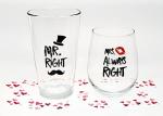 Novelty Wine and Beer Glasses | Fun Couples Gift