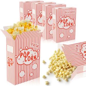 Ysglory Striped Popcorn Boxes - 100 Pack