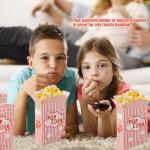 Ysglory Striped Popcorn Boxes - 100 Pack