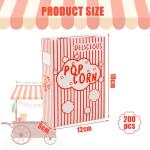 Ysglory Striped Popcorn Boxes - 100 Pack