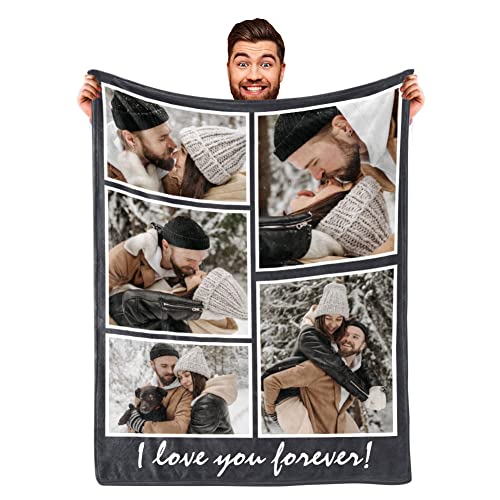 Personalized Photo Blanket - Unique Couples Gift Idea