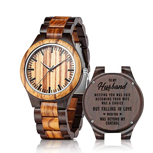 Personalized Wood Watch for Him - Unique Gift Idea