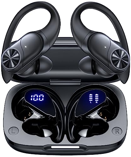 Wireless Bluetooth Earbuds with Charging Case & Deep Bass (IPX7 Waterproof)