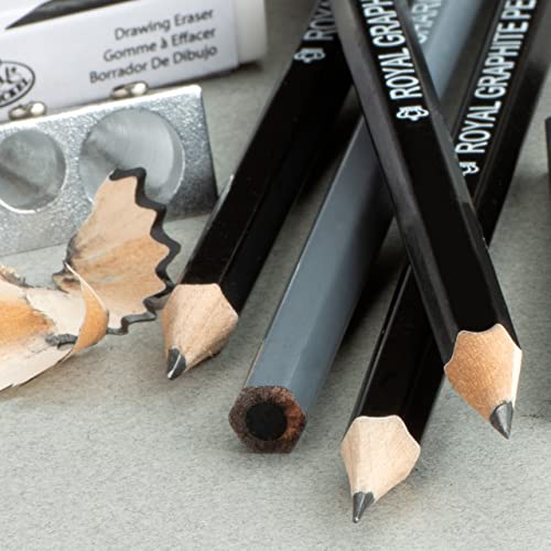 Professional 12 Piece Graphite Pencil Set for Drawing