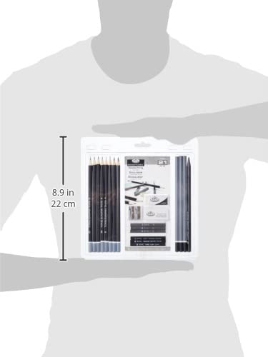 Professional 12 Piece Graphite Pencil Set for Drawing