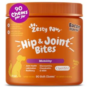 Zesty Paws Bacon Dog Joint Chews