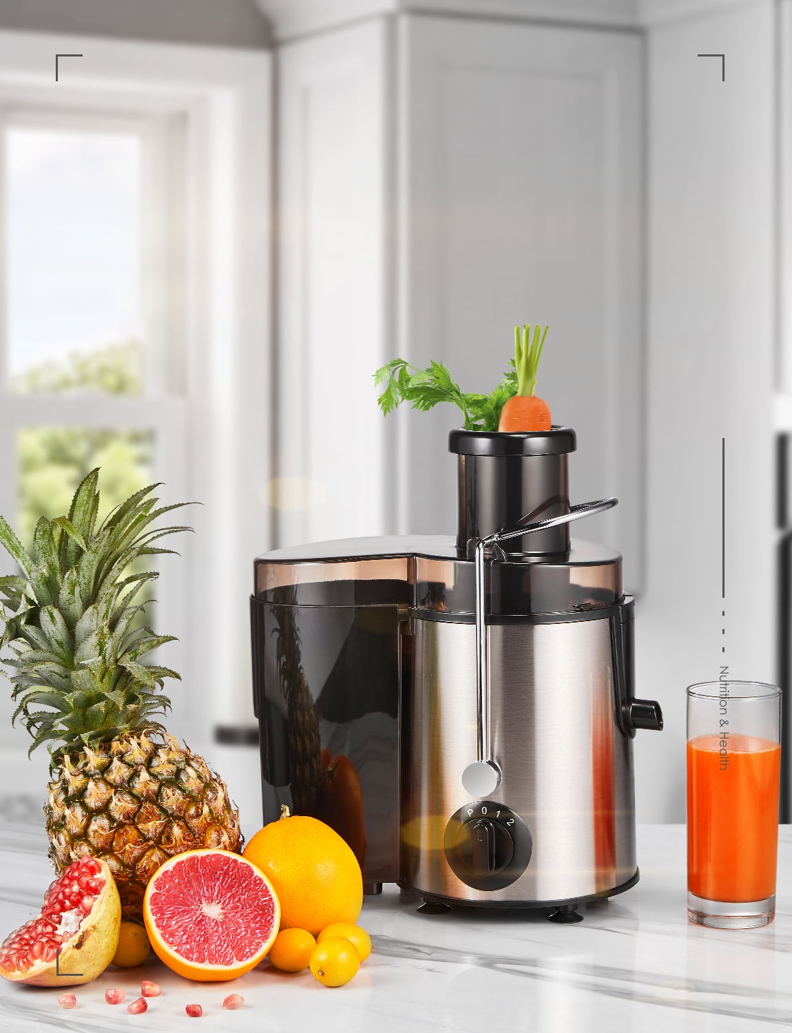 AICOK Centrifugal Juicer with Wide Feed Chute