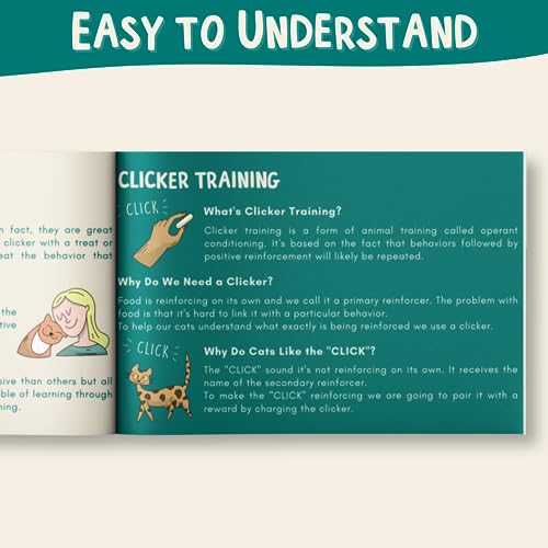 Cat Training Kit - Clicker, Stick, Pouch, Guide