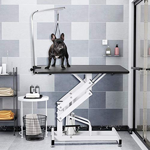 Adjustable Hydraulic Dog Grooming Table for Small/Large Dogs