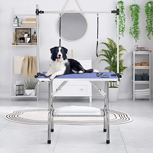 46" Adjustable Grooming Table - Heavy Duty, Blue
