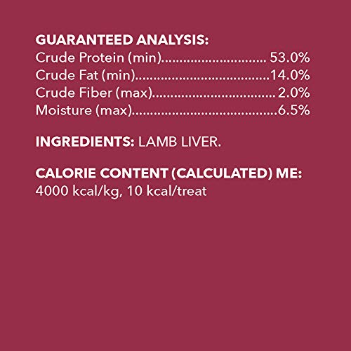 Wag Freeze-Dried Lamb Liver Dog Treats, 3.3oz
