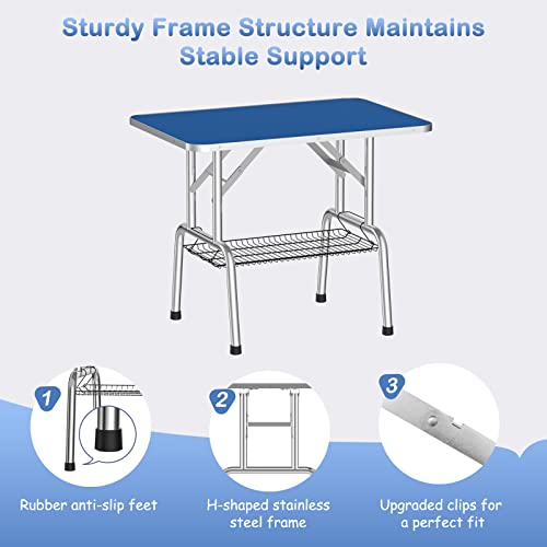 Adjustable 46" Pet Grooming Table for Large Dogs