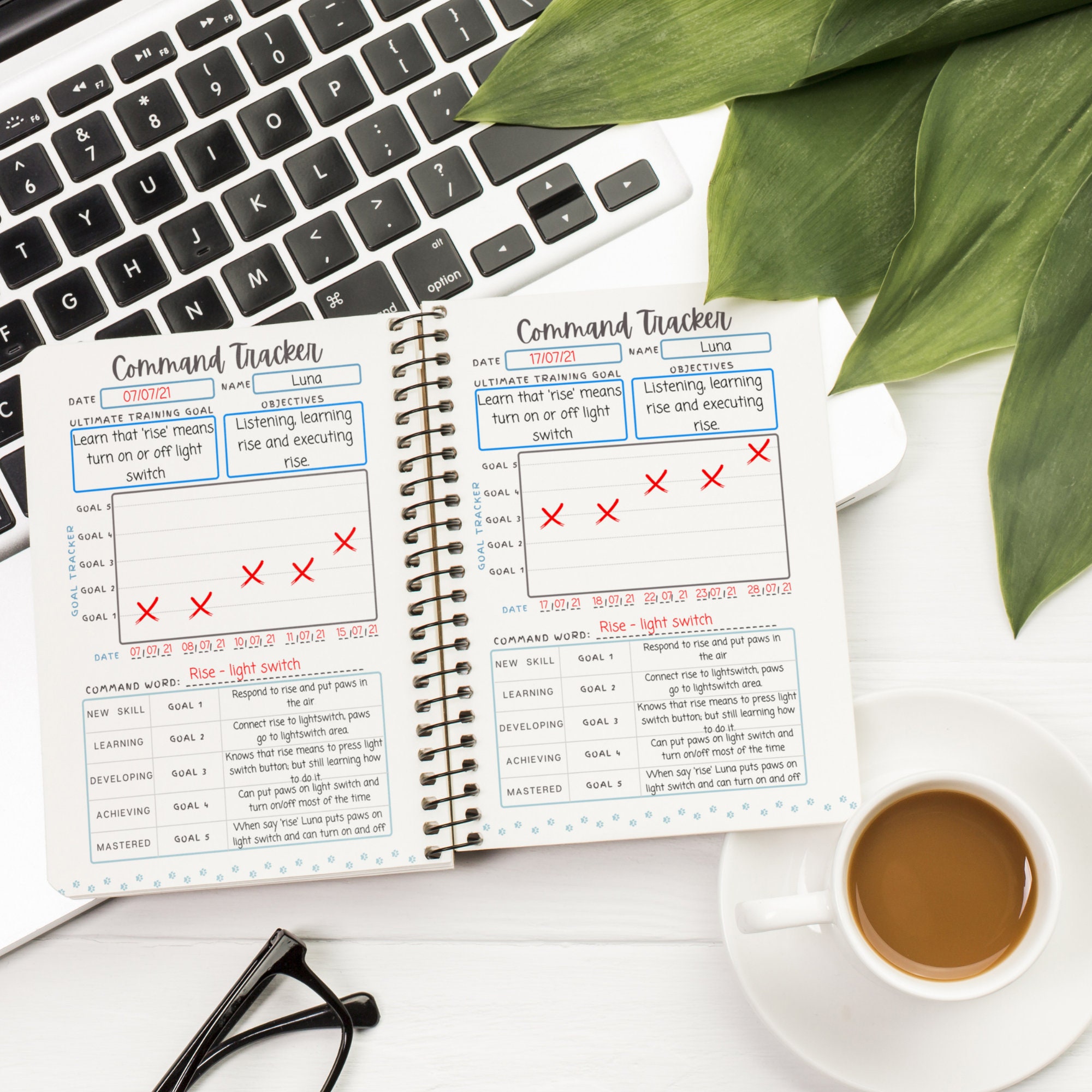 Printable Log for Training Your Service Dog