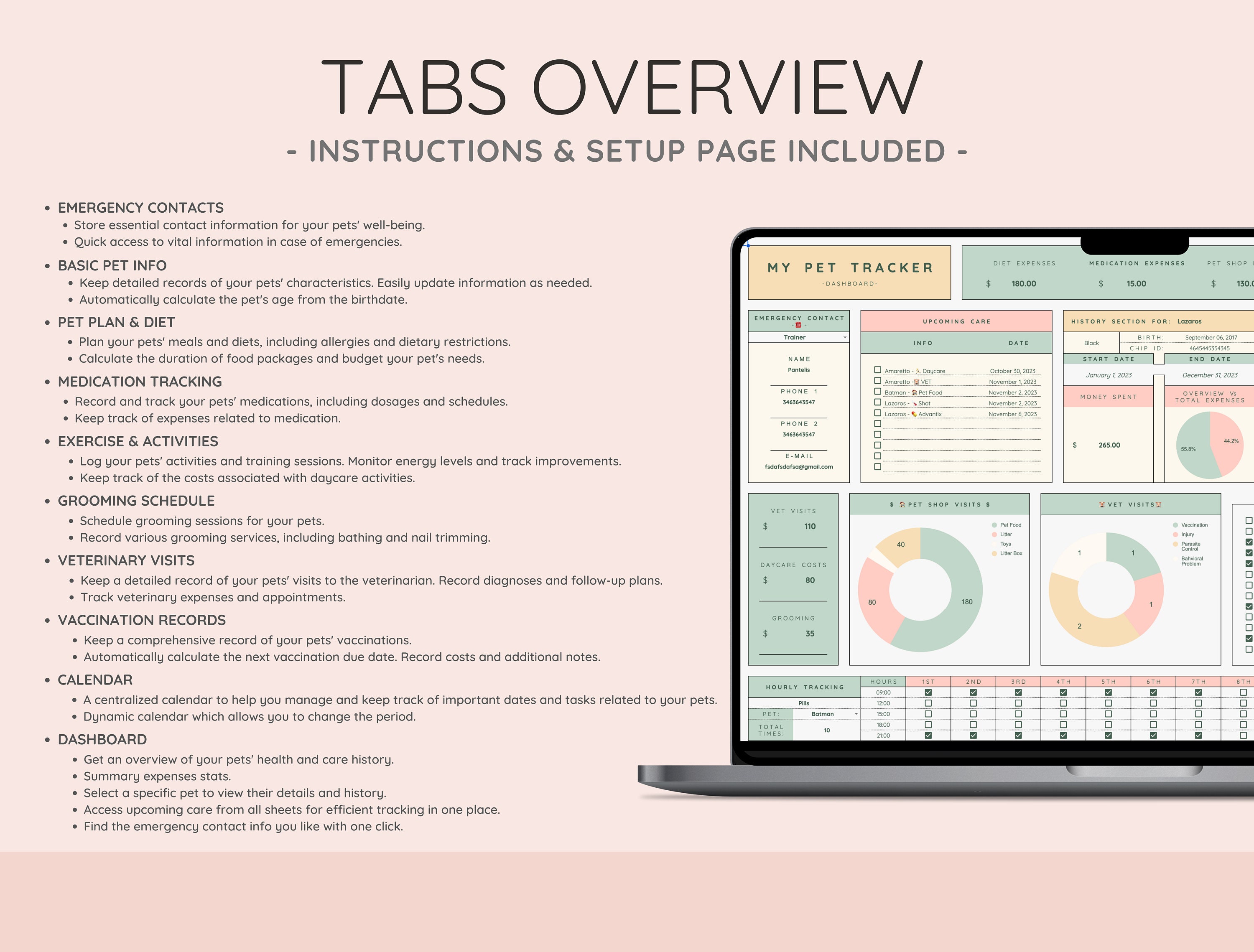 Pet Care Tracker | Organize Your Dog's Life
