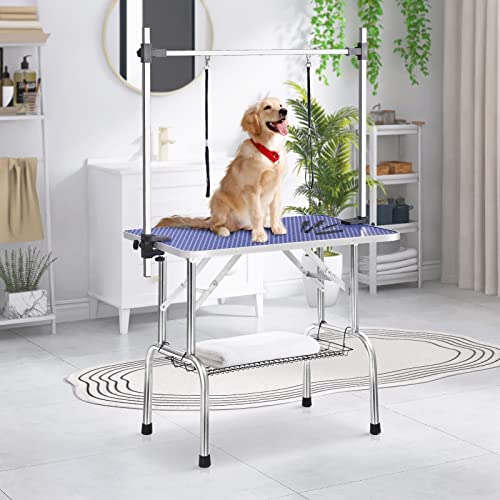 46" Adjustable Grooming Table - Heavy Duty, Blue