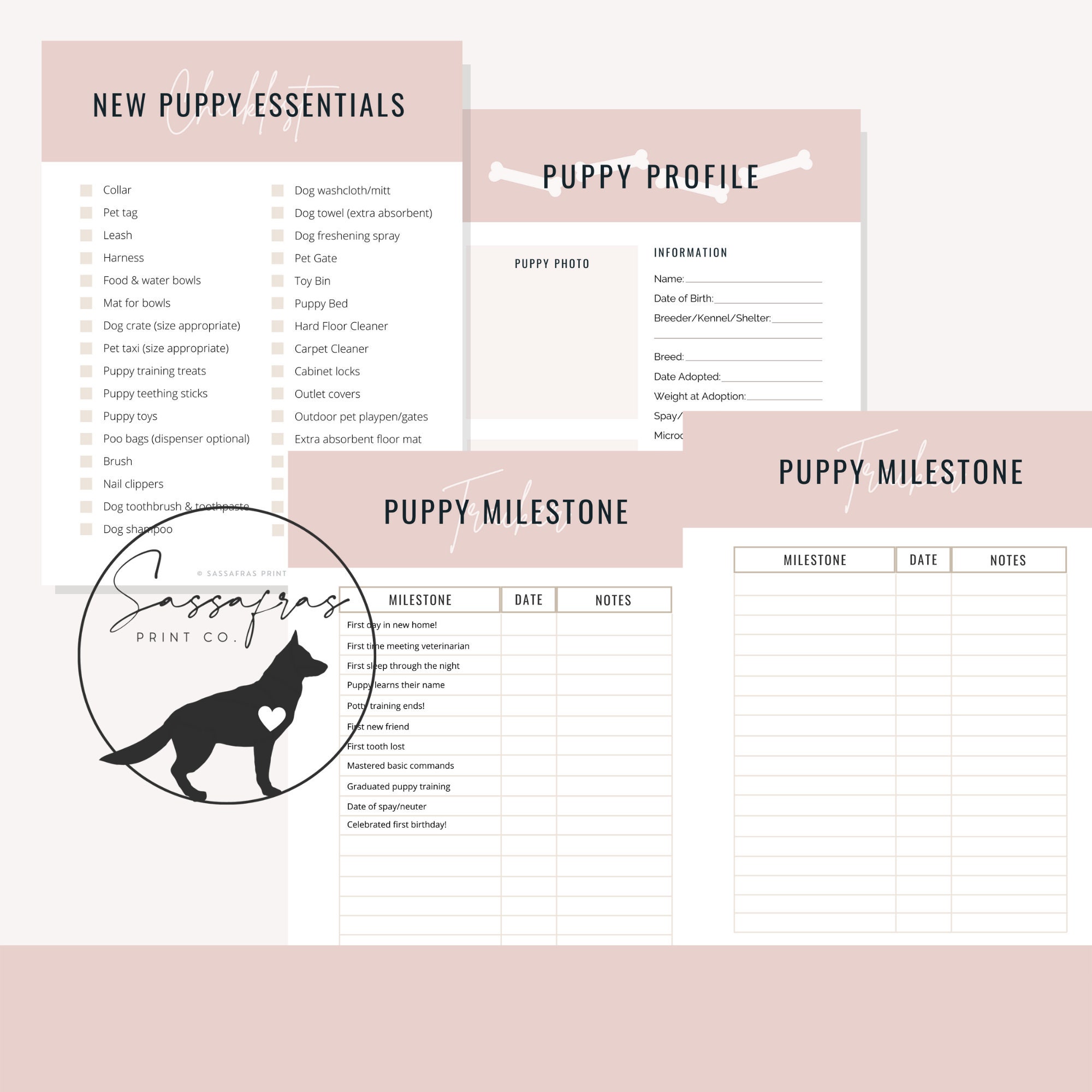 Ultimate Puppy Bundle: Workbook, Checklists, Planning, Training Guide
