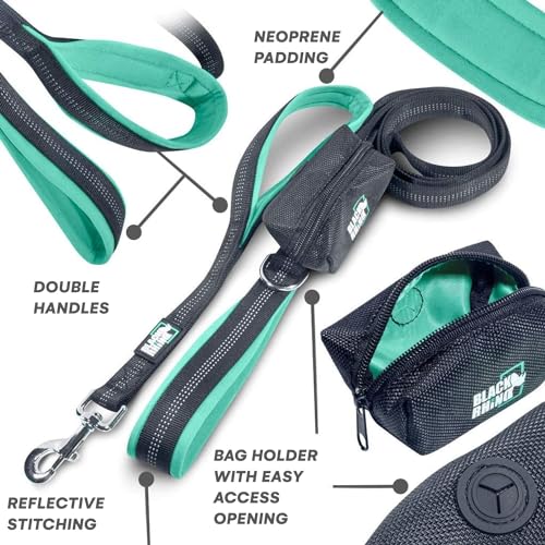 Heavy Duty Black Rhino Dog Leash - Medium & Large Dogs | 6ft Leashes