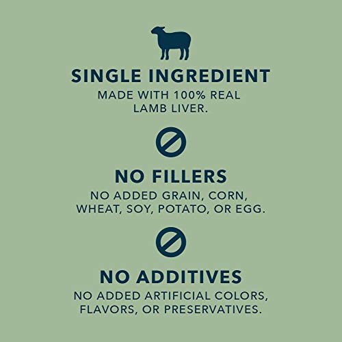 Wag Freeze-Dried Lamb Liver Dog Treats, 3.3oz