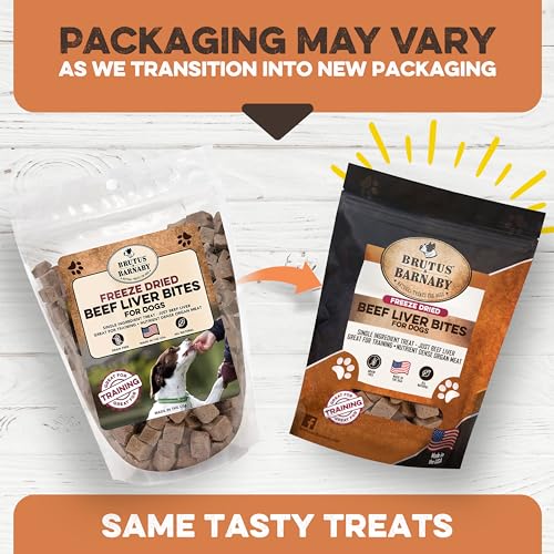 All-Natural Beef Liver Treats - Grain-Free, Ideal for Training