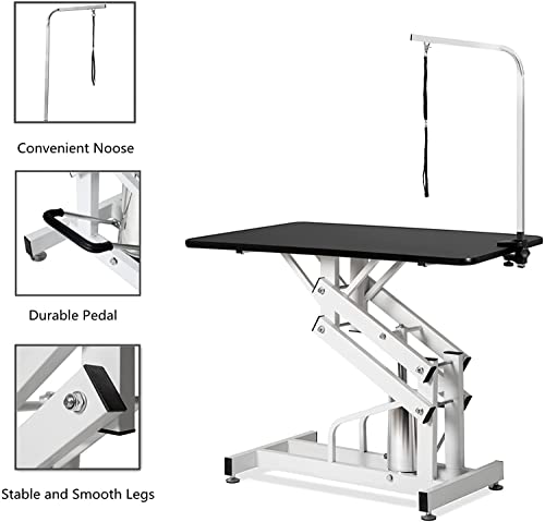Adjustable Hydraulic Dog Grooming Table for Small/Large Dogs