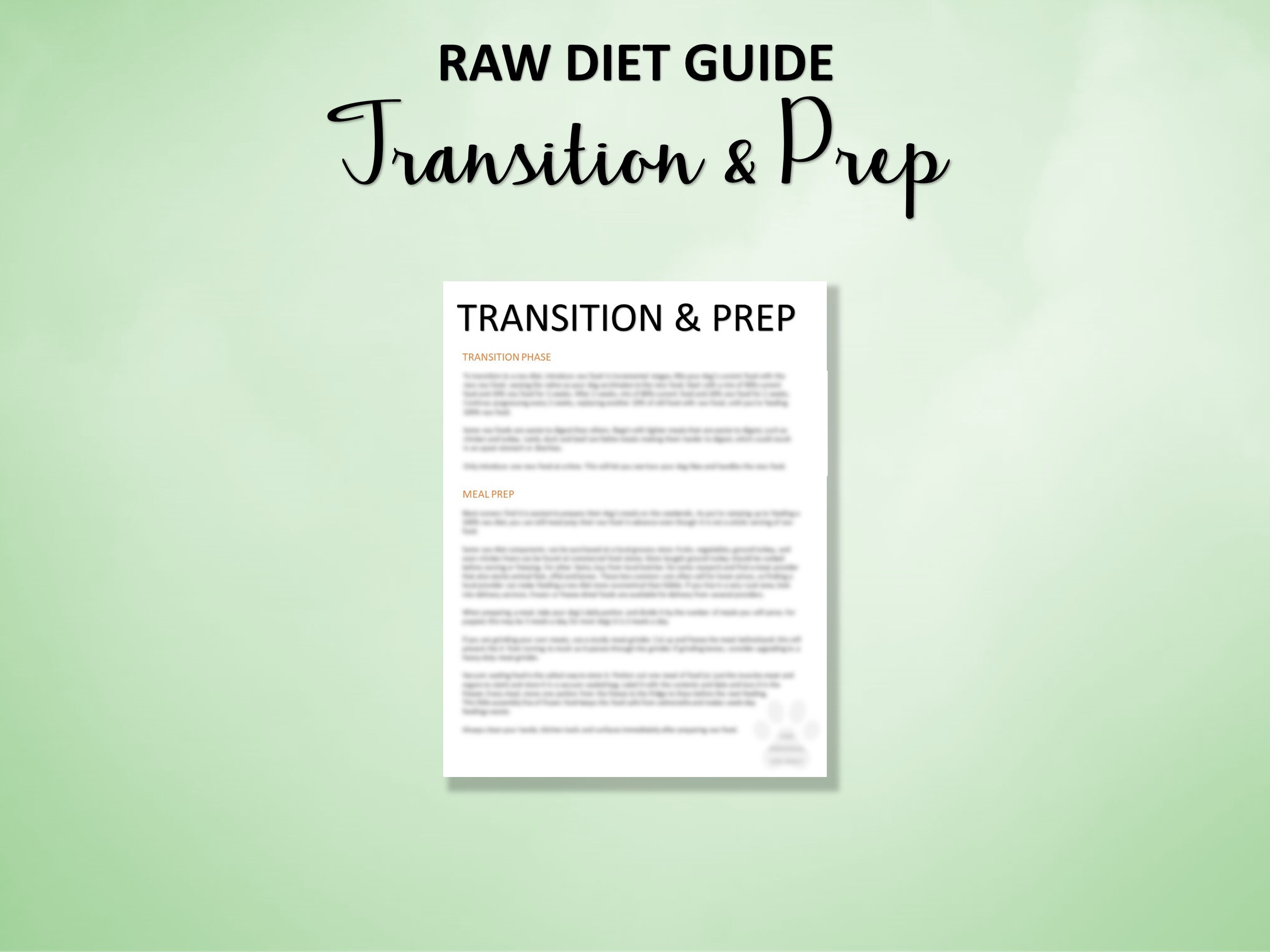 Dog's Raw Food Guide | BARF & PREY Model