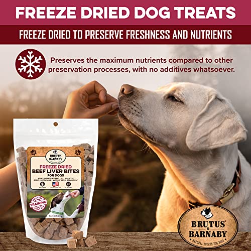 All-Natural Beef Liver Treats - Grain-Free, Ideal for Training