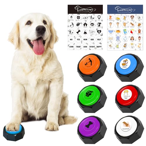 RIBOSY Dog Buttons with Recordable Speech Training