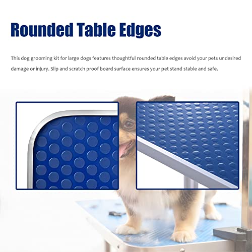 46" Adjustable Grooming Table - Heavy Duty, Blue