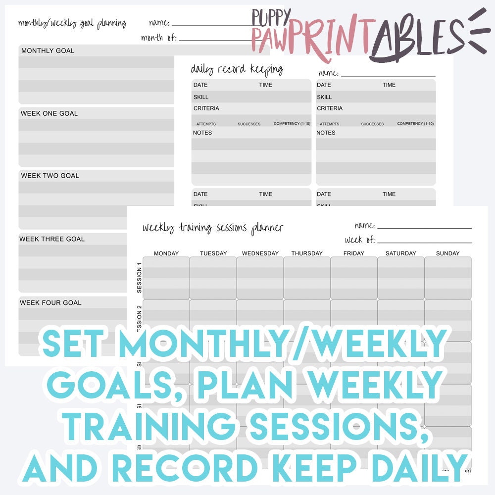 Dog Owner Trainer Edition Planner Binder