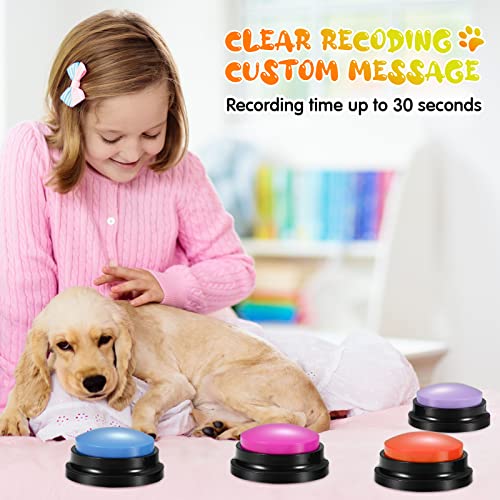 12 Pcs Dog Button - Recordable Talking Pet Speech Training