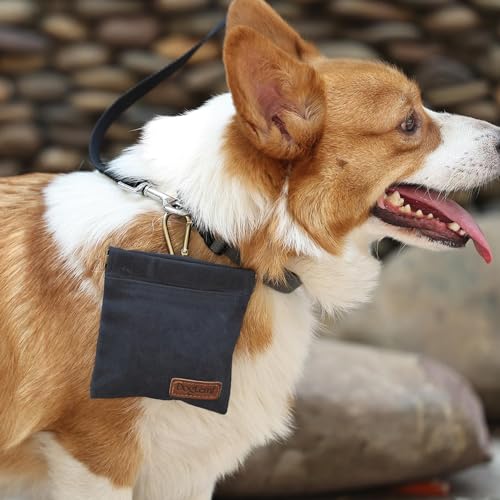 Dog Training Kit: Treat Pouch, Clicker, Whistle (Navy)