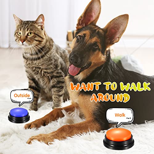 12 Pcs Dog Button - Recordable Talking Pet Speech Training