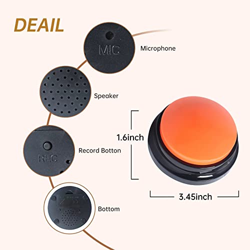 Colorful Dog Communication Buttons - Record, Play, Fun!