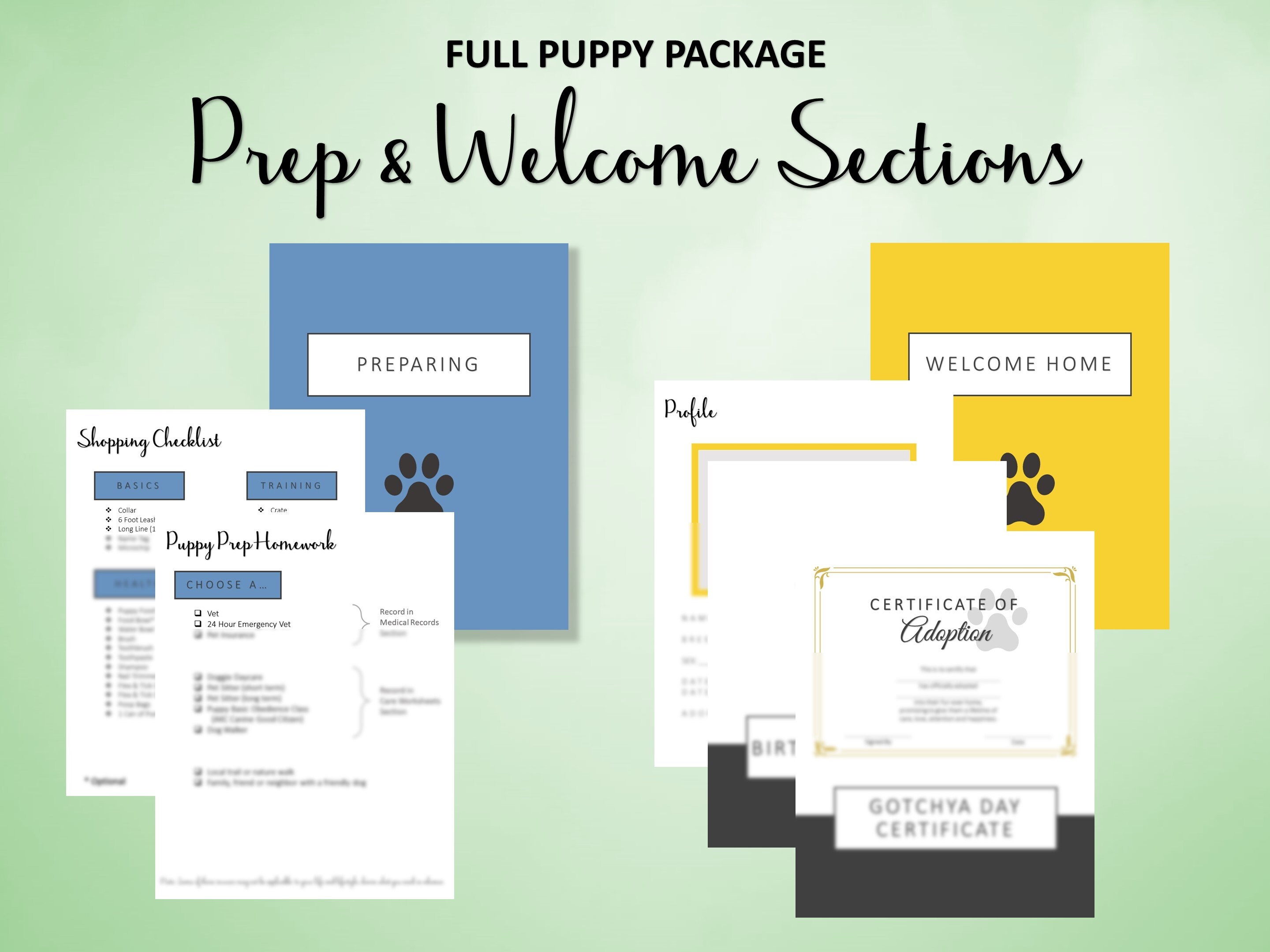 Comprehensive Dog Ownership Workbook | Printable Puppy Planner
