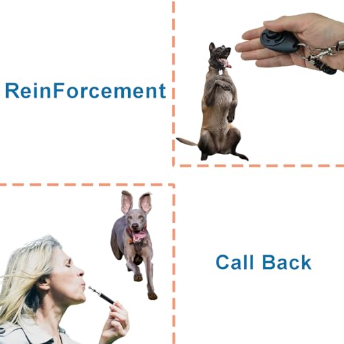 Dog Training Kit: Treat Pouch, Clicker, Whistle (Navy)
