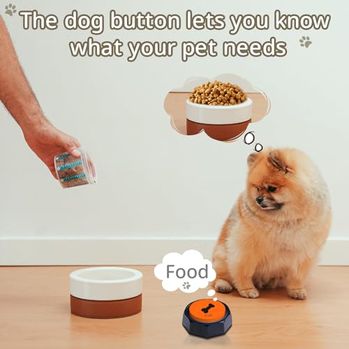 RIBOSY Dog Buttons with Recordable Speech Training