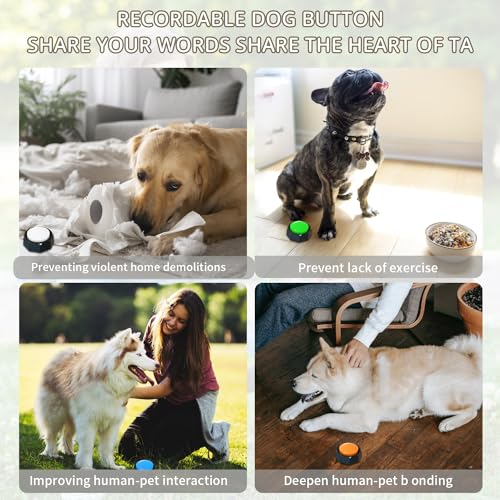 RIBOSY Dog Buttons with Recordable Speech Training
