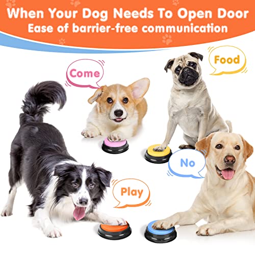 Recordable Dog Buttons: Communication Training Toy, 30 Seconds
