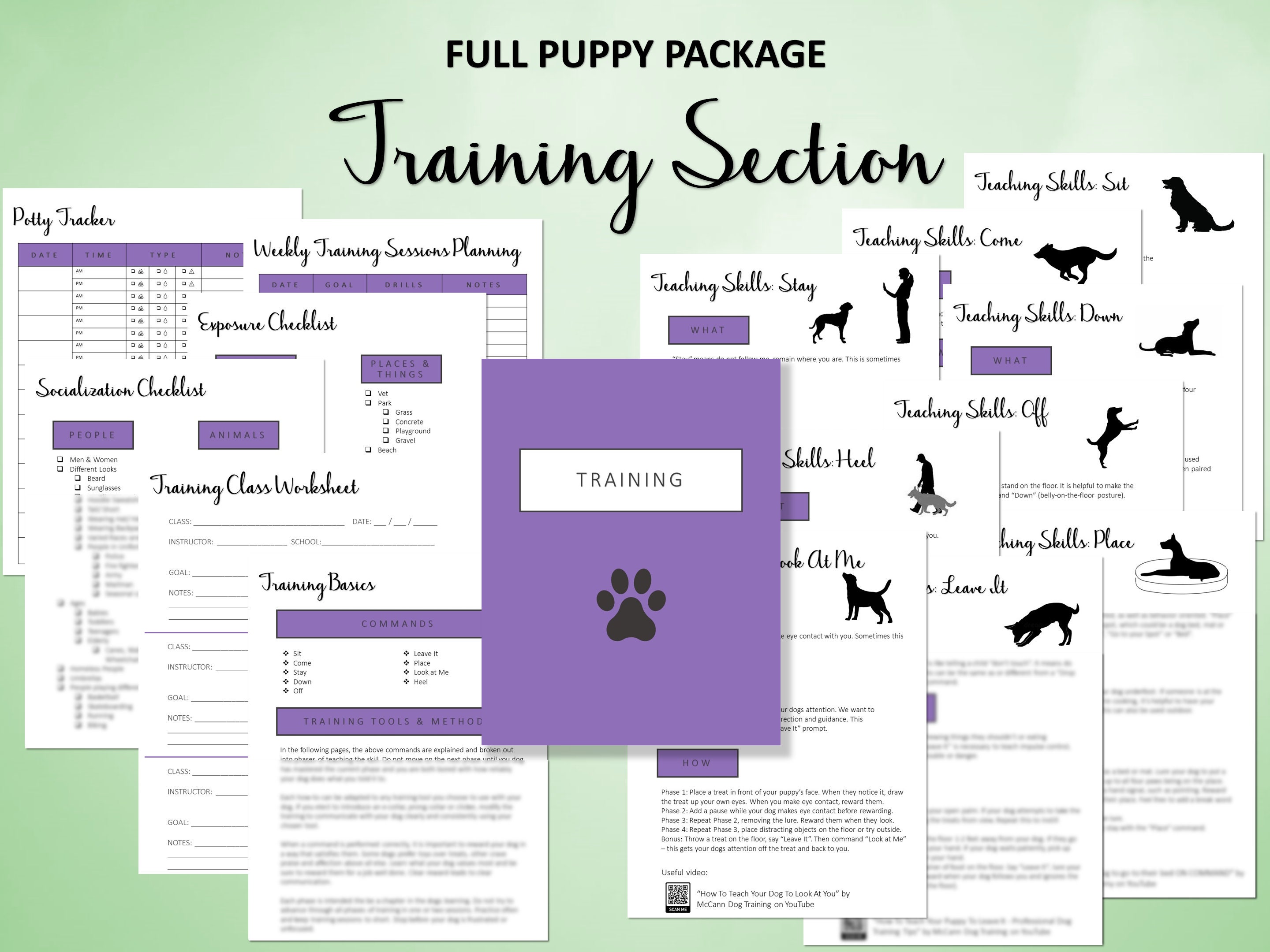 Comprehensive Dog Ownership Workbook | Printable Puppy Planner