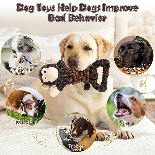 Dog Squeak Toy for Interactive Tug of War