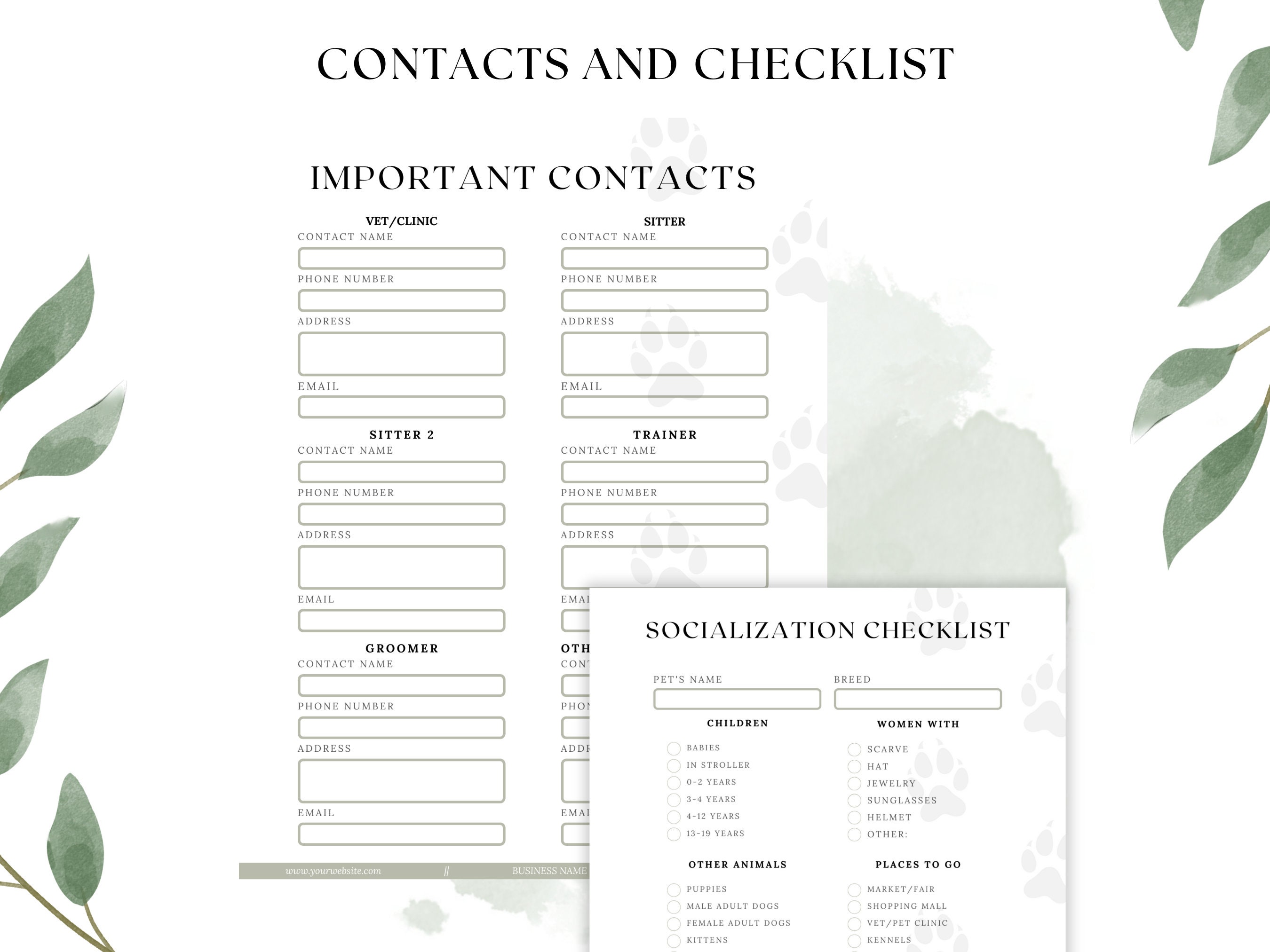 Dog Breeder's All-In-One Bundle: Forms, Contracts, Charts