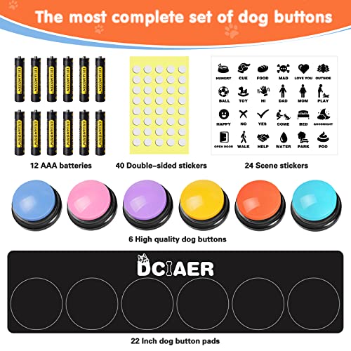 Recordable Dog Buttons: Communication Training Toy, 30 Seconds