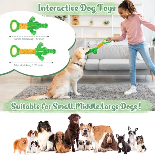 Eneston Interactive Plush Dog Toy with Crinkle Paper
