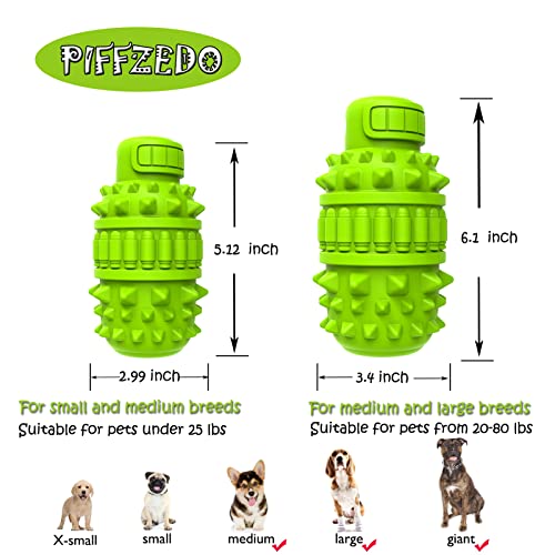 Unbreakable Squeaky Dog Toy - Green, Large