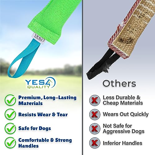 Durable Nylon Dog Tug Toy - Green